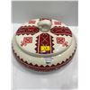 Image 4 : Ukrainian Serving Dishes, Red Glass Goblets, Red Glass Bowl and more