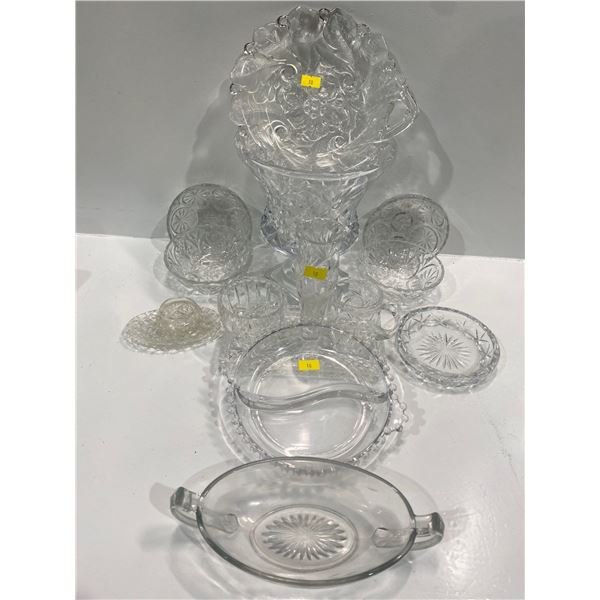 Crystal and Glass Collection includes Vase, Serving Dishes, Dessert Bowls and more