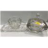 Image 4 : Collection of Decorative Glass Pieces includes Candy Dish, Mini Glass Bottles, and more