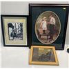 Image 1 : Three Framed Pieces of Art Includes Genuine Plastic Filled 3D Picture of Whistler's Mother