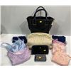 Image 1 : Collection of Purses, Handbags and Wallets plus Six Cami Tops brands include Baci, Danier and more