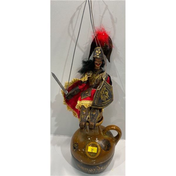 Medieval Marionette, Urn and Mirror 15.5Lx19.5H 