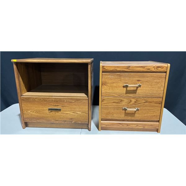 Pair of Non Matching Nightstands
