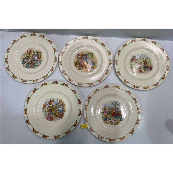 Royal Doulton Bunnykins Plates, 5 total