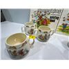 Image 2 : Royal Doulton Bunnykins- Three Cups (2 with 2 handles, 1 with 1 handle), Two Painting Books and more