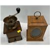 Image 2 : Vintage Wooden Grinder and "Lantern" Four Sided Picture Box