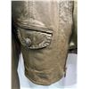 Image 2 : Kenneth Cole Olive Green Leather Jacket Youth Large