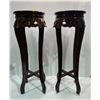 Image 1 : Pair of Decorative Hardwood Stands 32.5Hx12D