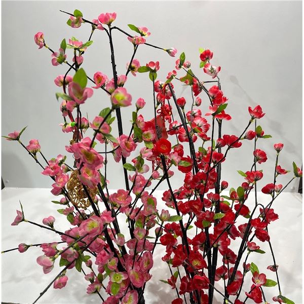 Pink and Red Silk Cherry Blossom Flowers 56T