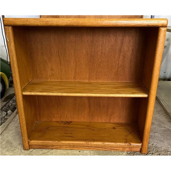 Retro Style Solid Wood 2 Shelf Bookcase  32Wx10Dx32H