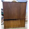 Image 5 : Solid Mahogany China Hutch with Glass Shelves and Lighting 68Wx18Dx84H