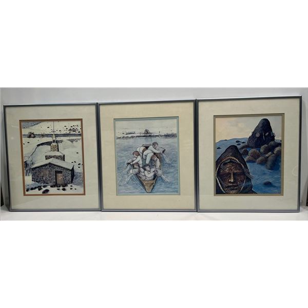 Three Framed Prints by Wasyl (William) Kurelek