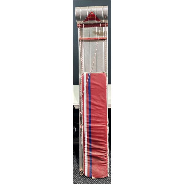 Antique "Mercury" Metal Tobbagan with padding  71Lx13W