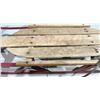 Image 3 : Antique "Fleetwing" Wood and Metal Sled 37Lx20W