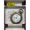 Image 1 : Beautifully Etched Antique Ladies Pocket Watch 35mm