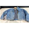 Image 1 : Lee Storm Rider Lined Blue Denim Jacket with Beige Corduroy Collar, size L/XL used