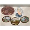 Image 1 : Collection of Ceramic Wall Art plus Hand Painted Nature Scene
