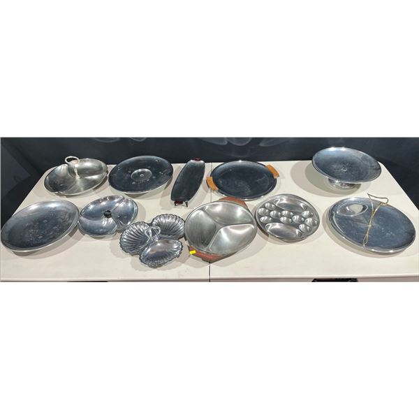 Collection of Serving Platters and Plates
