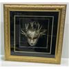 Image 1 : Jester Theatre Mask in Shadow Box Frame 25.5Wx25.5Hx7D Box 18Wx18Hx6D