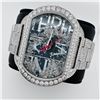 Image 3 : Dunamis Hercules Stainless Steel Diamond Encrusted Wristwatch