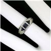 Image 2 : Antique Art Deco 18k Gold .90 ctw Sugarloaf Trillion Sapphire Etched 3 Stone Rin