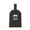 Image 1 : Louis Vuitton Black Leather Fragment Luggage Tag