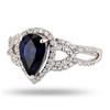 Image 2 : 2.27 ctw Blue Sapphire and 0.48 ctw Diamond Platinum Ring