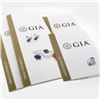 Image 1 : NEW 18k Gold 4.98 ctw GIA Oval Blue Sapphire Bezel Diamond Drop Dangle Earrings