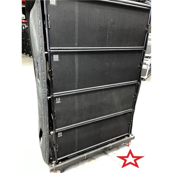 Martin Audio W8LC S/ STACK OF 4 , W CART & PADDED SHIPPING COVER