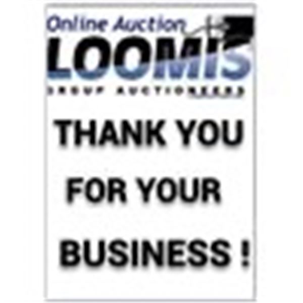 THANK YOU FOR YOUR BUSINESS