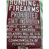 Image 2 : METAL VINTAGE POSTED HUNTING SIGN
