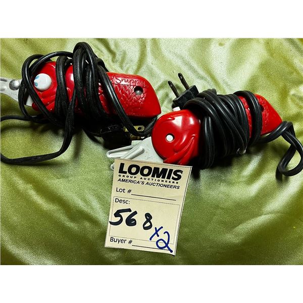 VINTAGE ELECTRIC SISSORS S/2