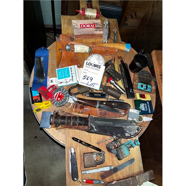 HUGE LOT OF KNIVES & COLLECTIBLES