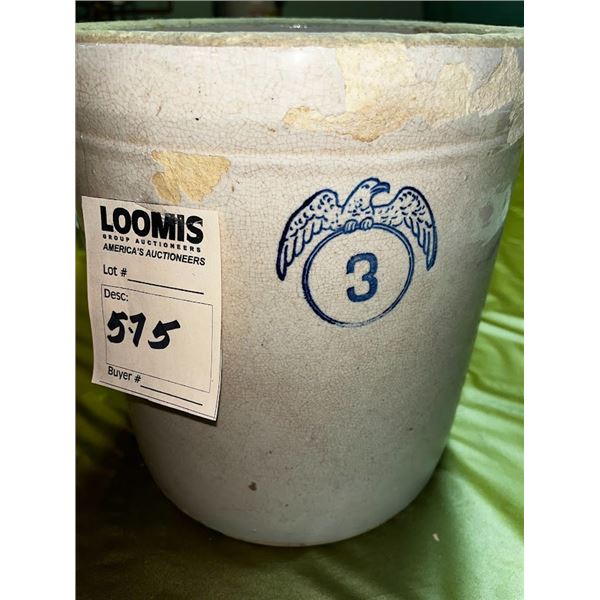 #3 BLUE MARKING CROCK