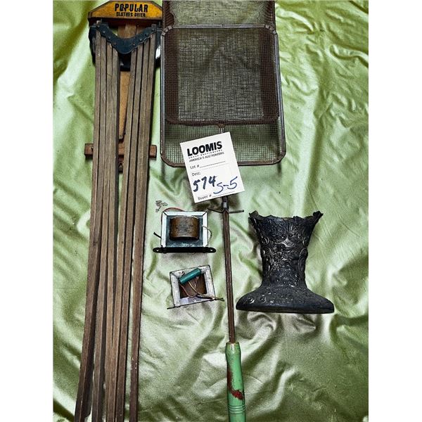 S/5 ASST ANTIQUES ITEMS