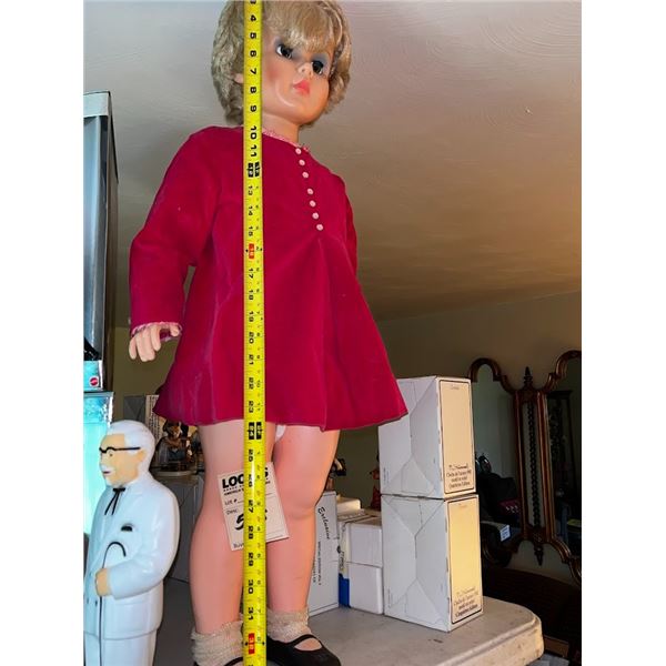 32" VINTAGE RESIN DOLL