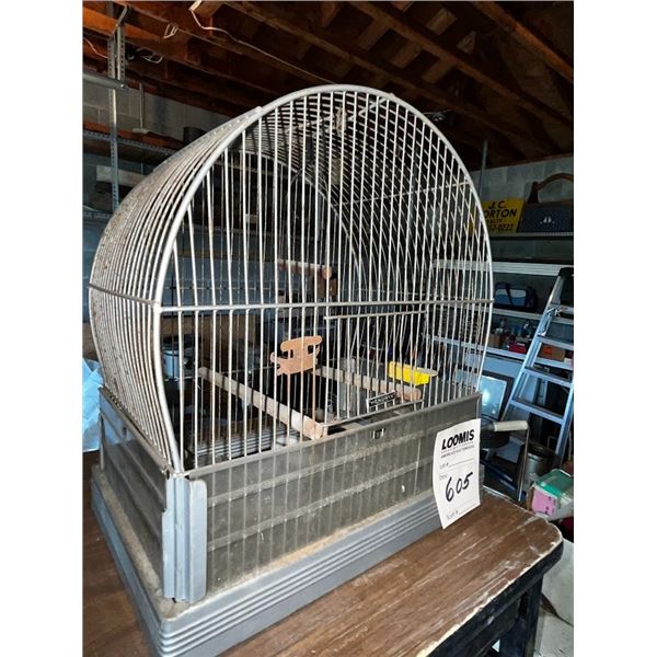 VINTAGE METAL BIRD CAGE