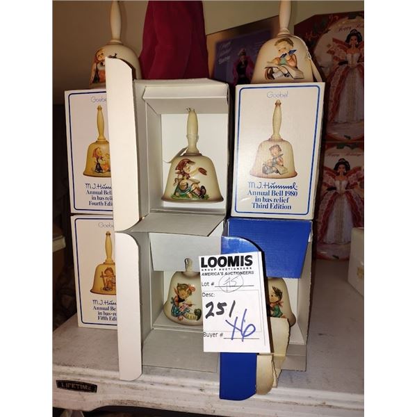 NEW IN THE BOX HUMMELL BELLS X 6 EA