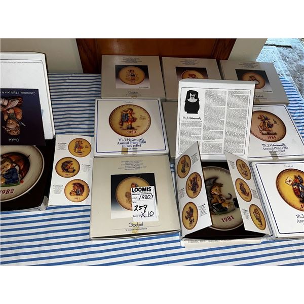 NEW 1980 GOEBELS   PLATES IN BOXES