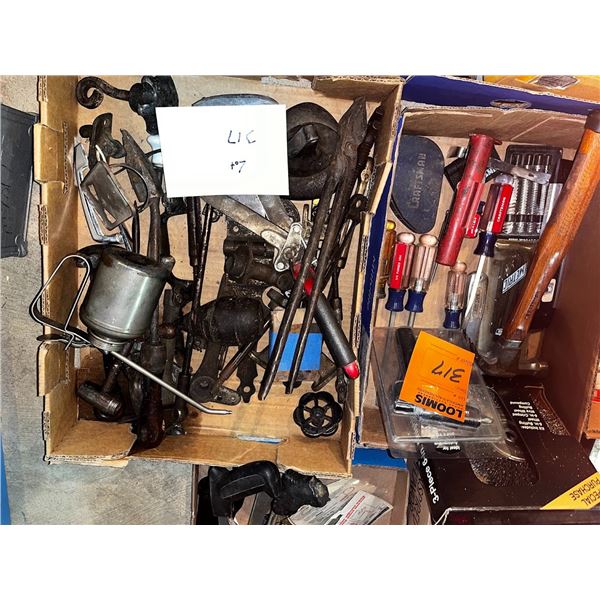 2 FLATS OF ASSORTED NAME BRAND HAND TOOLS AND OTHERS