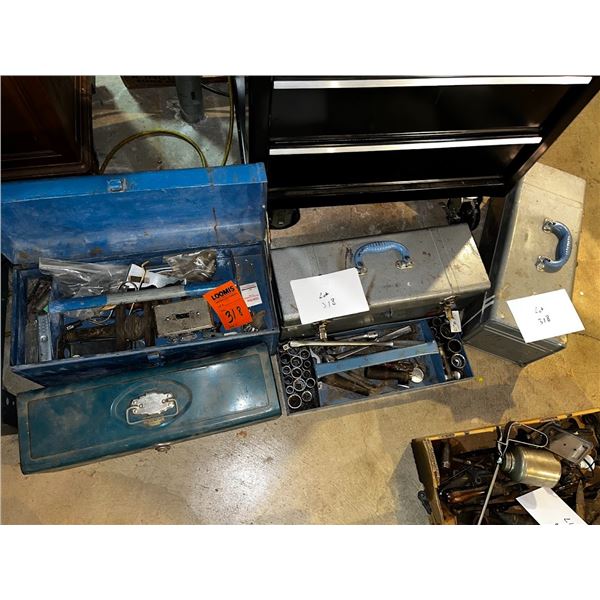 4 TOOL BOXES AND TOOLS