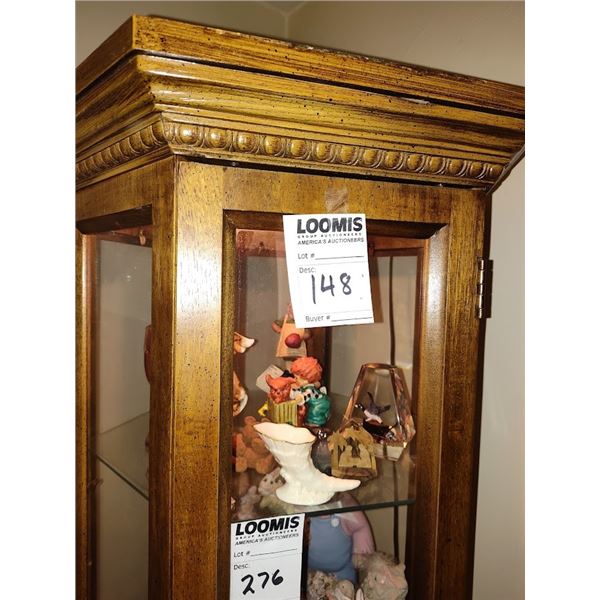 6FT WALNUT CURIO