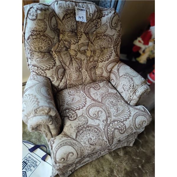 BROWN /CREAM SWIVEL ROCKER