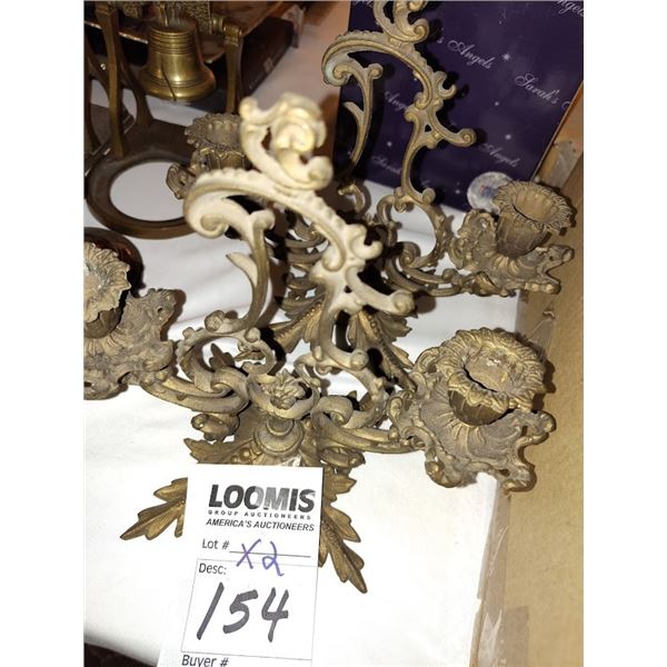 PR CAST IRON CANDLE HOLDERS