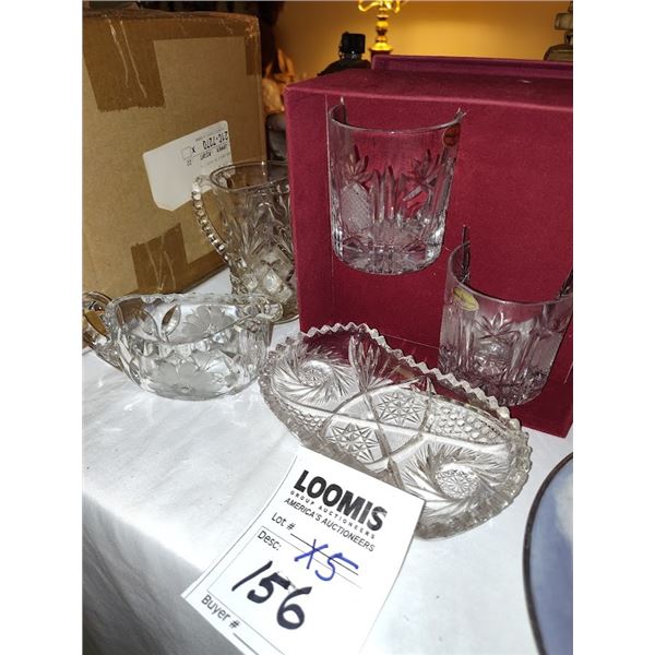 ANTIQUE CUT GLASS ITEMS