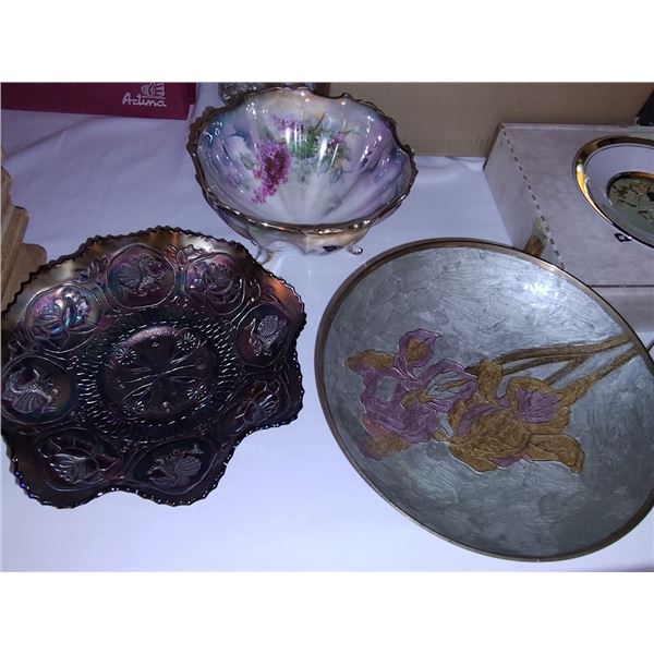 CARNIVAL BOWL,BRASS, CHINA