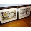 Image 1 : SET OF 4 FRAMED ART , FARM/BARN