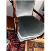 Image 2 : VITAGE BLUE VELVET SIDE CHAIR