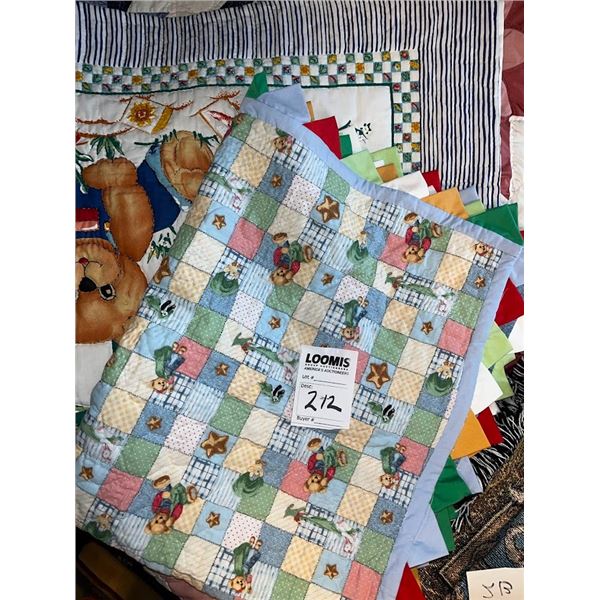 TWO NEW HAND MADE BABY QUILTS