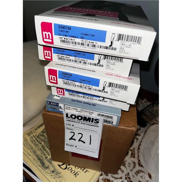 5 PAIR NEW MENS COMPRESSION SOCKS